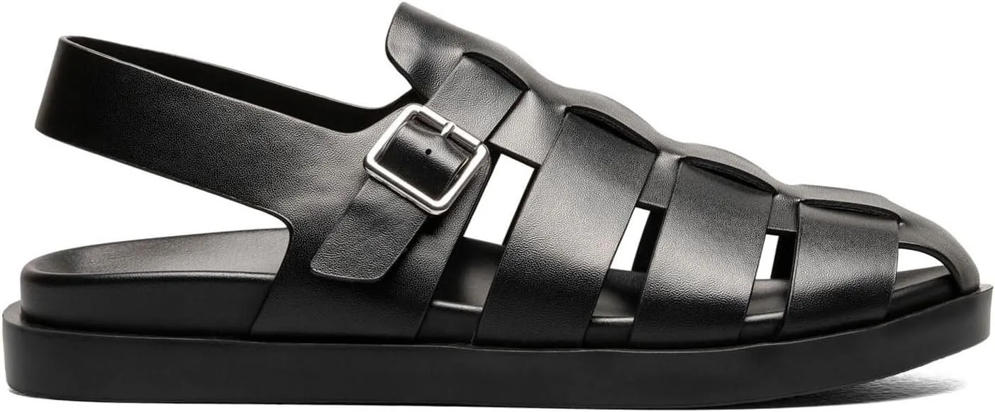 STACY ADAMS Men's Montego Slingback Buckle Sandal Flat