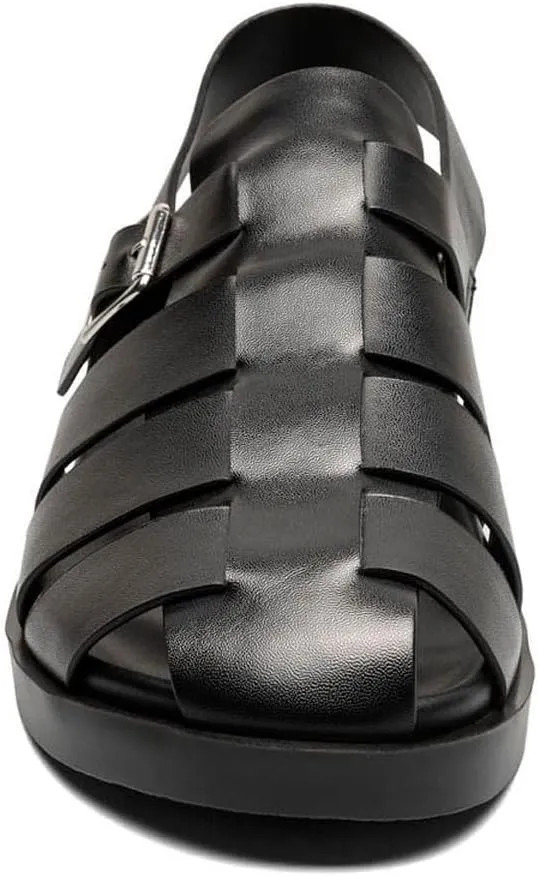 STACY ADAMS Men's Montego Slingback Buckle Sandal Flat