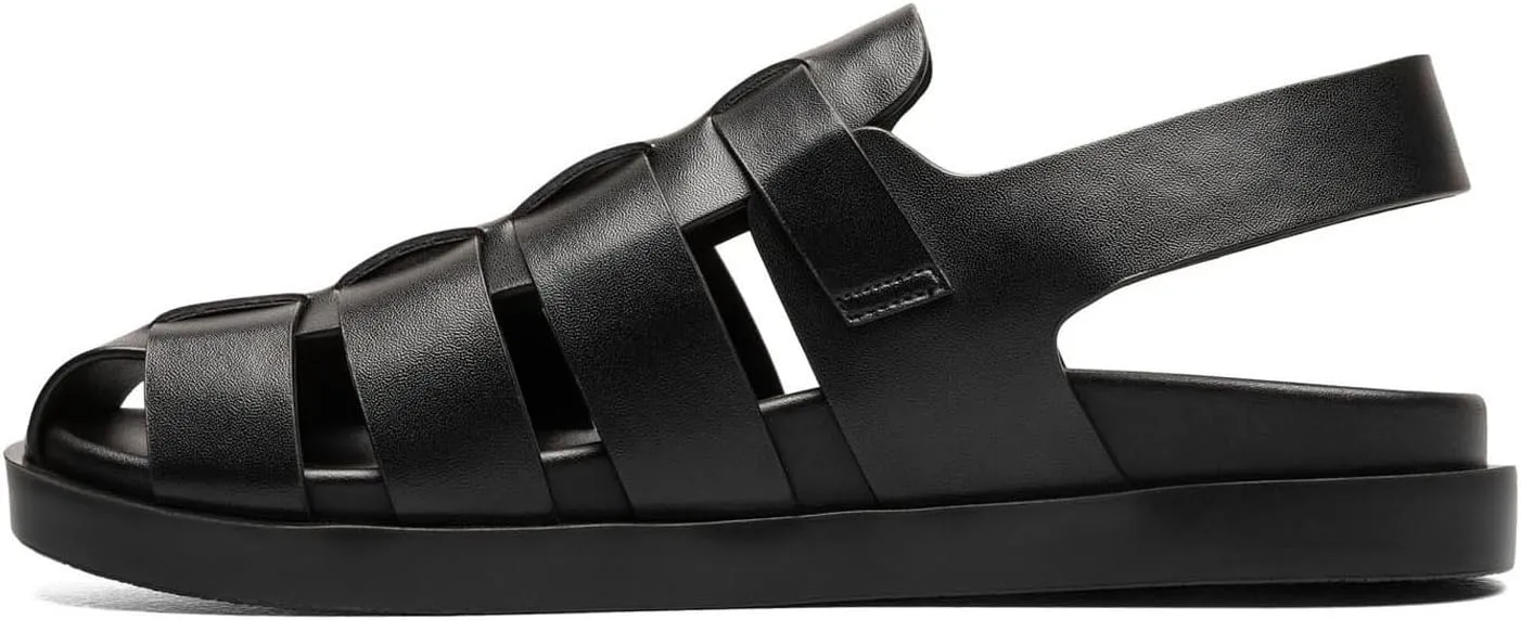 STACY ADAMS Men's Montego Slingback Buckle Sandal Flat