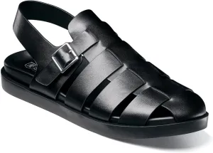 STACY ADAMS Men's Montego Slingback Buckle Sandal Flat