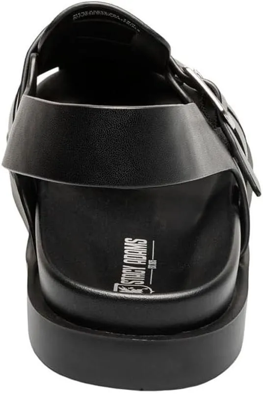 STACY ADAMS Men's Montego Slingback Buckle Sandal Flat