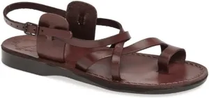 The Good Shepherd Buckle - Leather Toe Loop Sandal - Women Sandals
