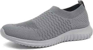 TIOSEBON Men's Slip On Walking Shoes Knit Mesh Tennis Sneaker