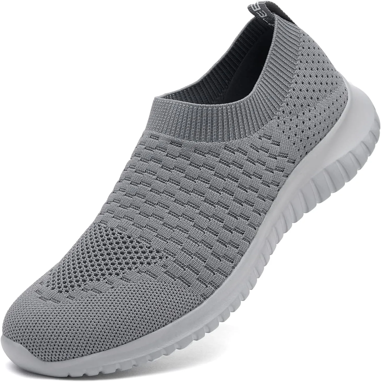 TIOSEBON Men's Slip On Walking Shoes Knit Mesh Tennis Sneaker
