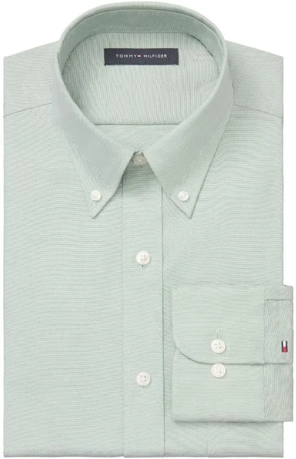 Tommy Hilfiger Men's Dress Shirt Regular Fit Oxford