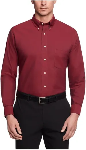Van Heusen Men's Dress Shirt Regular Fit Oxford Solid