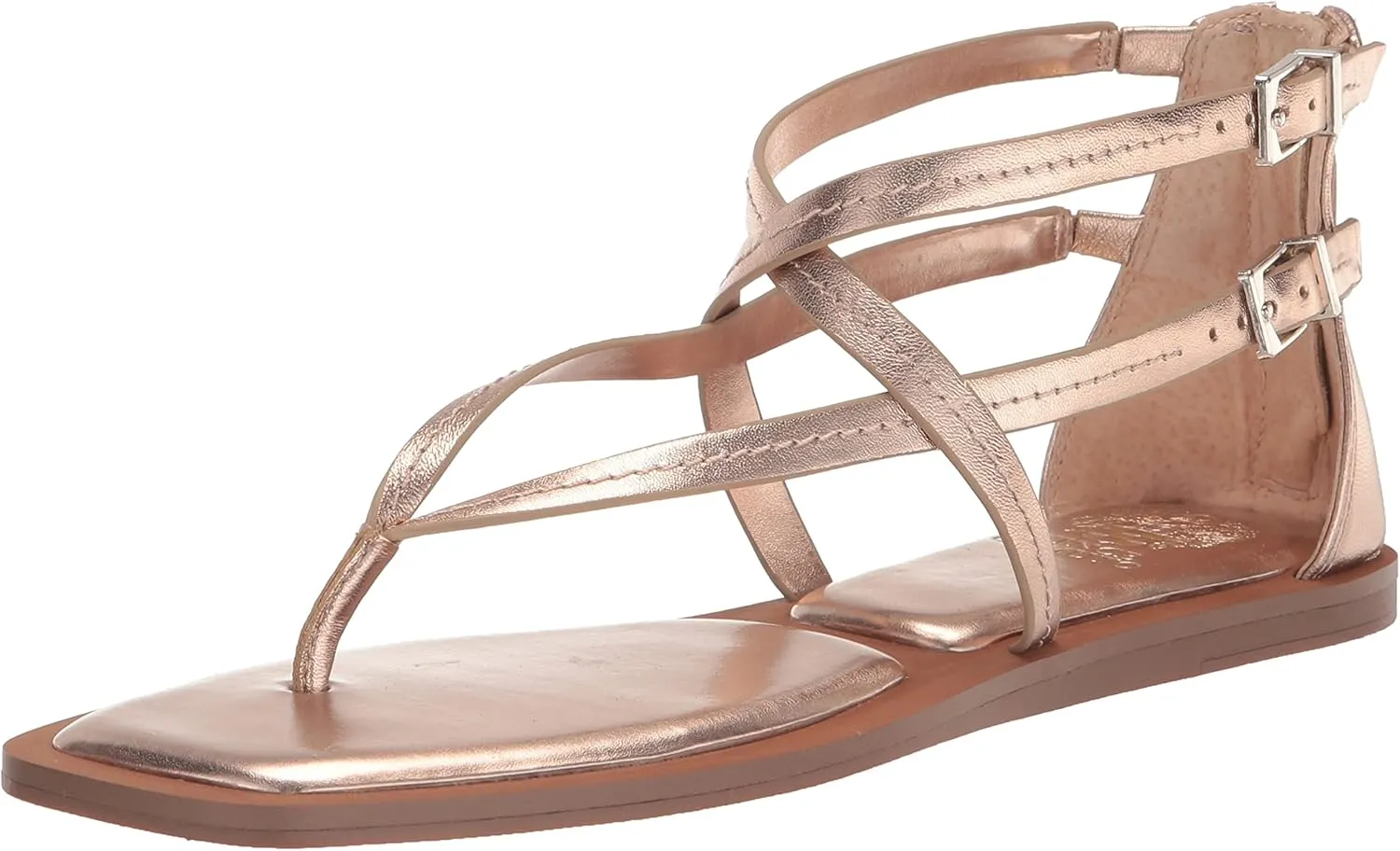 Vince Camuto Women's Brenndie Buckle Sandal Flat