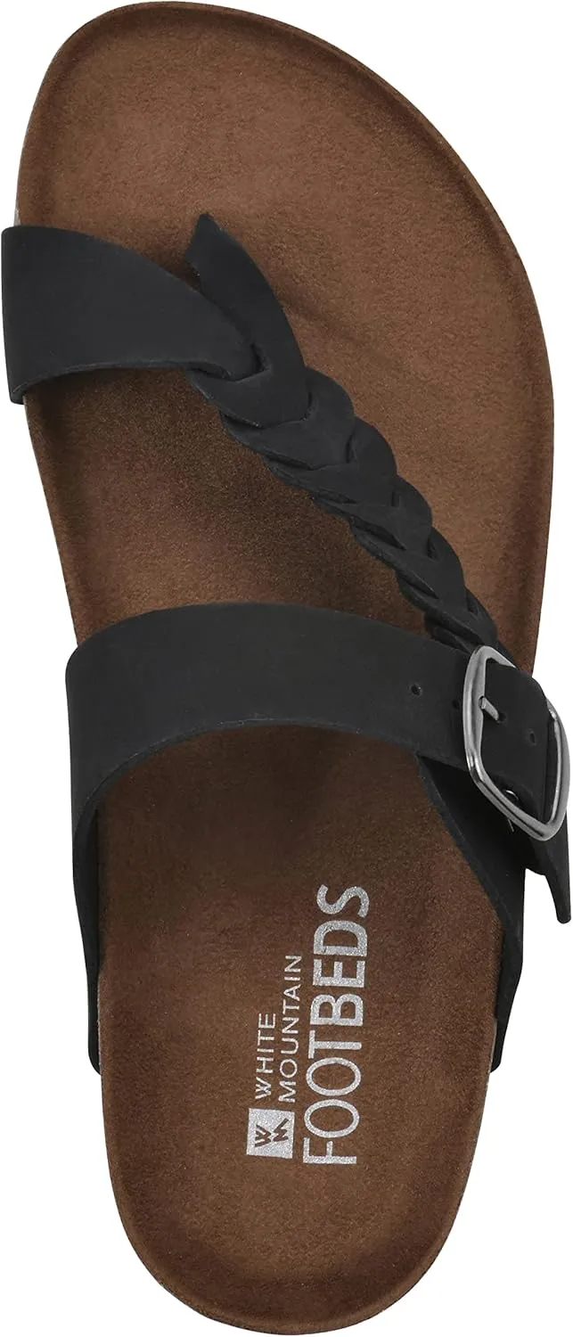 WHITE MOUNTAIN Women's Happier Footbed Sandal