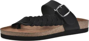 WHITE MOUNTAIN Women's Happier Footbed Sandal