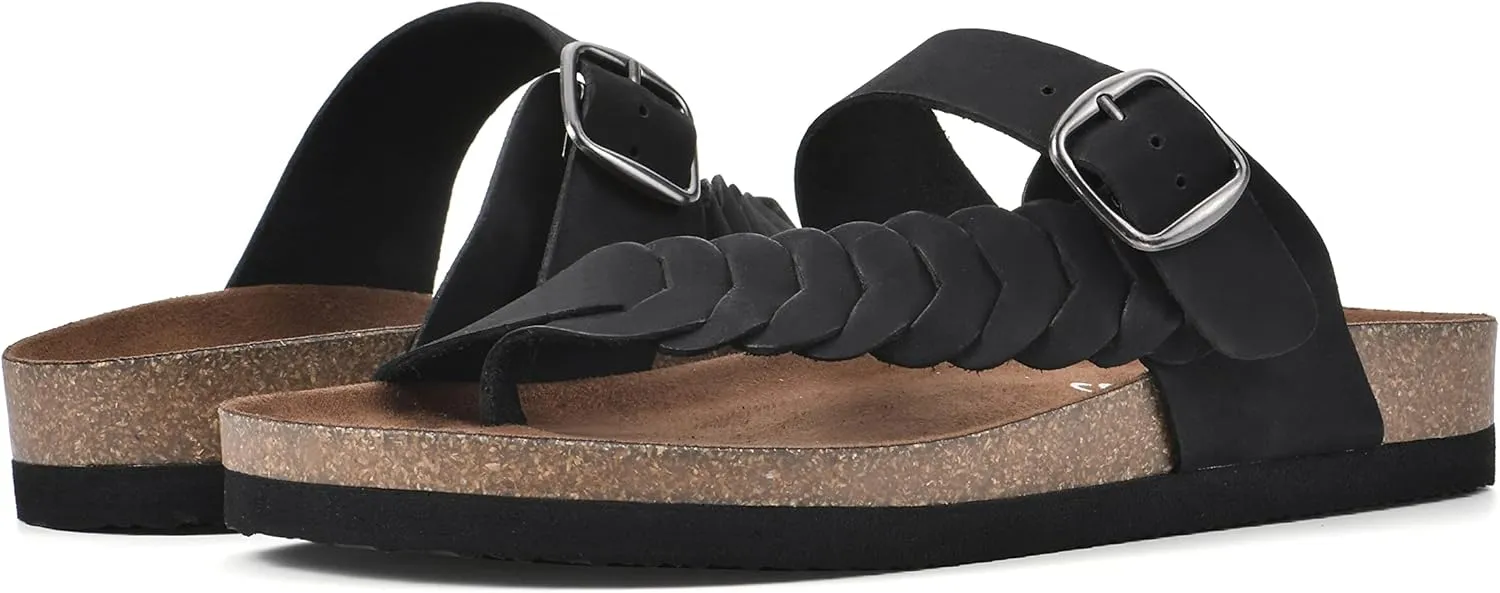 WHITE MOUNTAIN Women's Happier Footbed Sandal