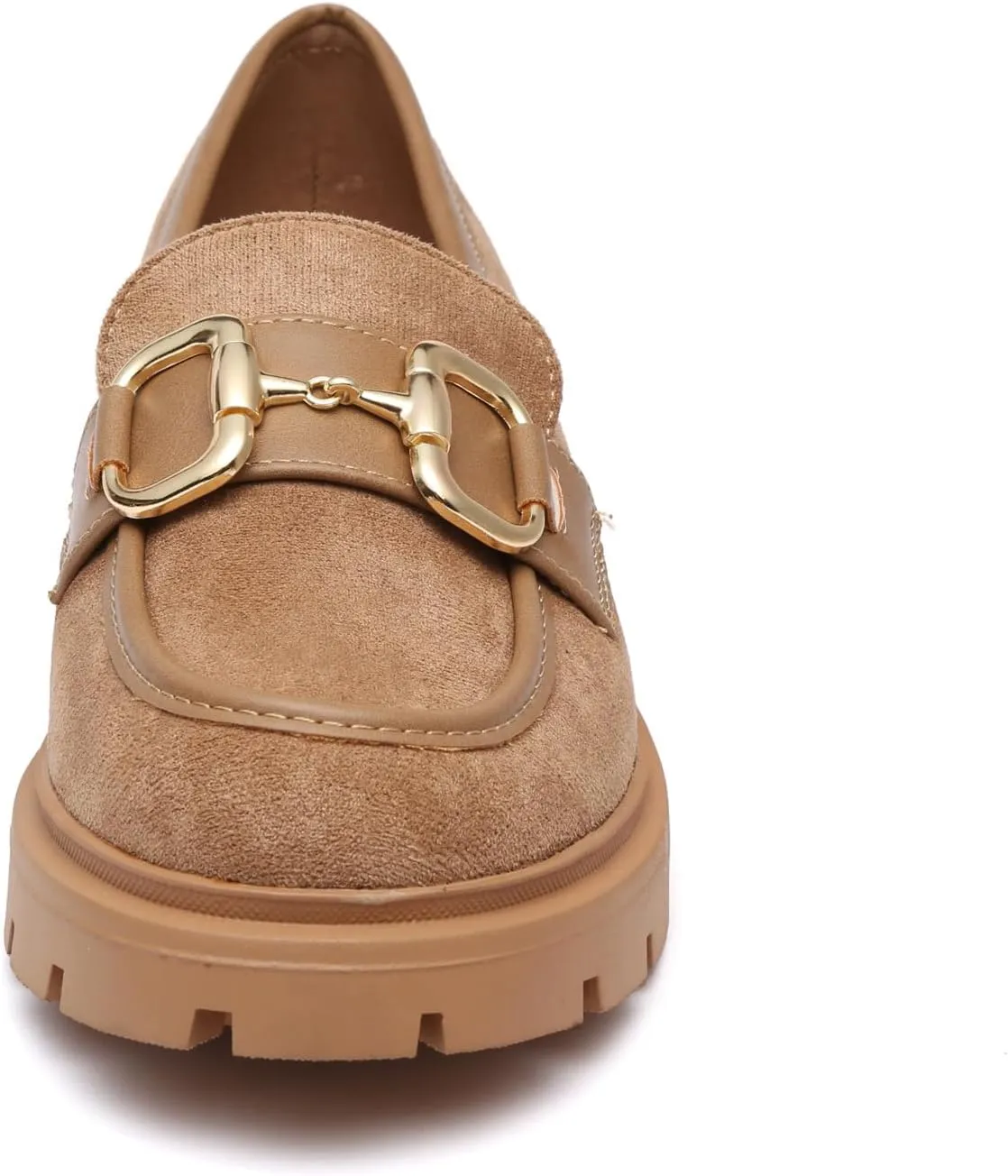 Women Penny Loafers Casual Hollow Out Slip On Chunky Platform Loafers Work Shopping Travel Shoes