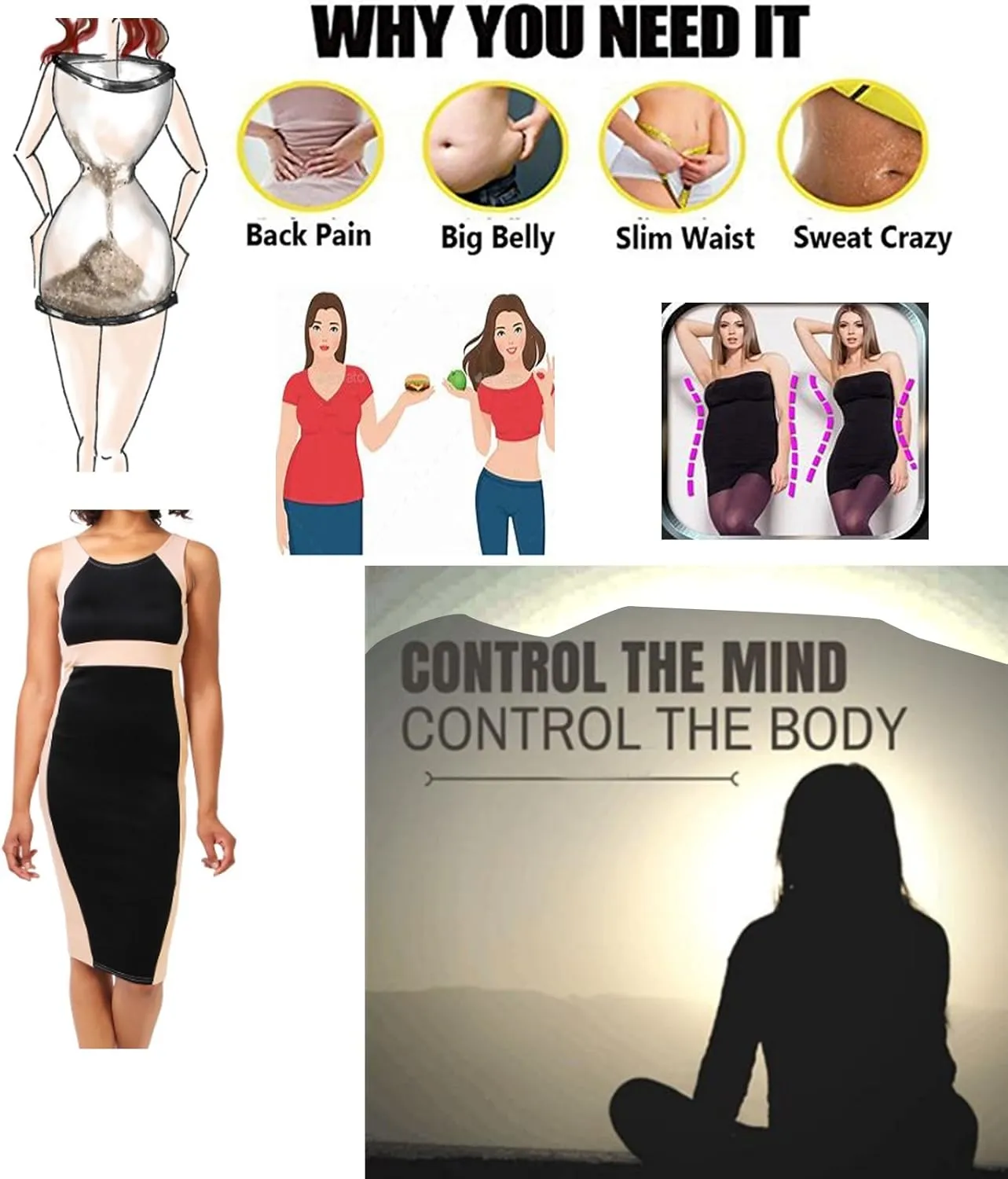 Womens Shapewear Tummy Control Thong Shapewear for Women Stomach Girdle High Waisted Body Shaper Compression Underwear