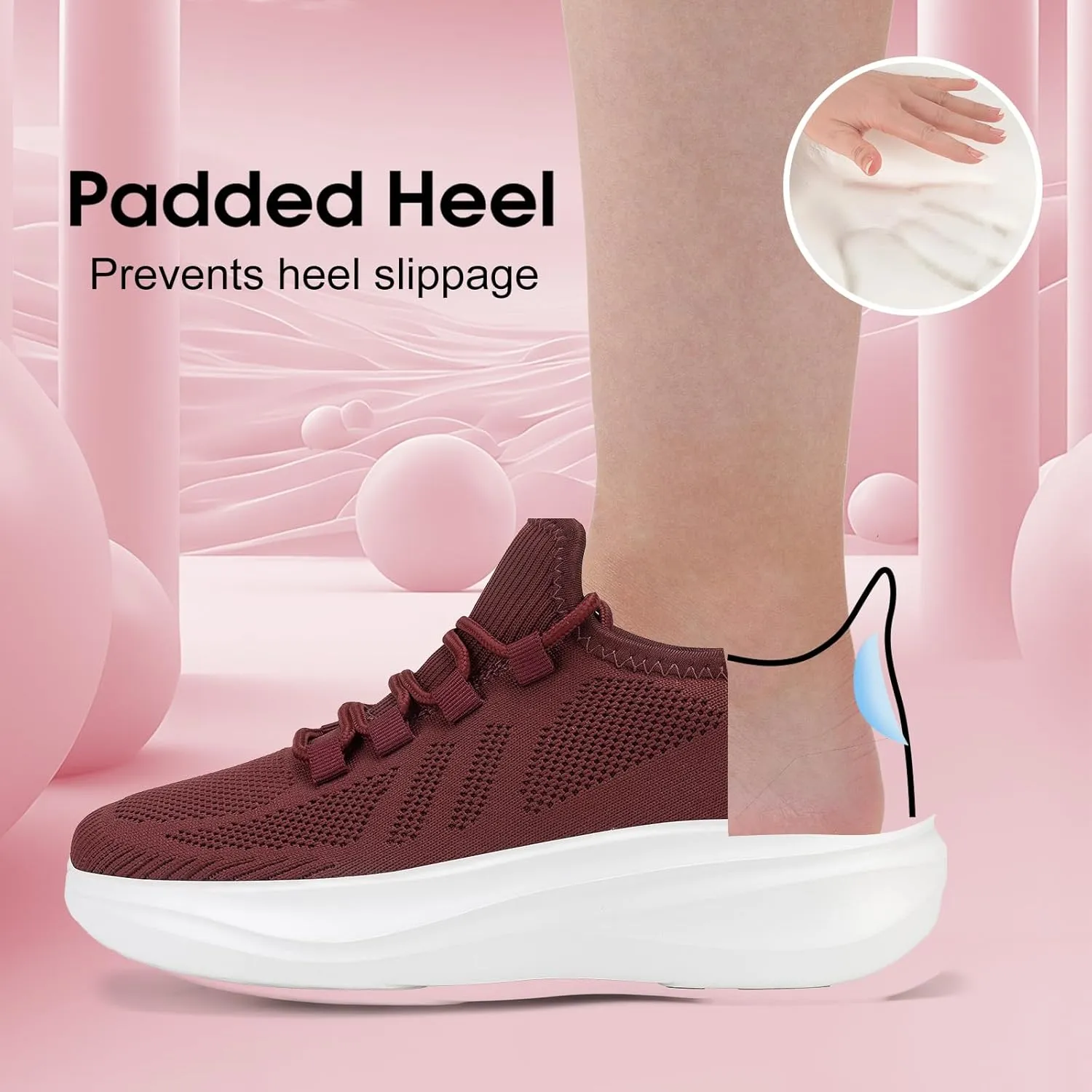 ZOVE Wide Toe Box Shoes Women Extra Wide Width Tennis Sneakers Ultra Light Running Shoes for Women Non-Slip Diabetic Walking Gym Workout Trainer